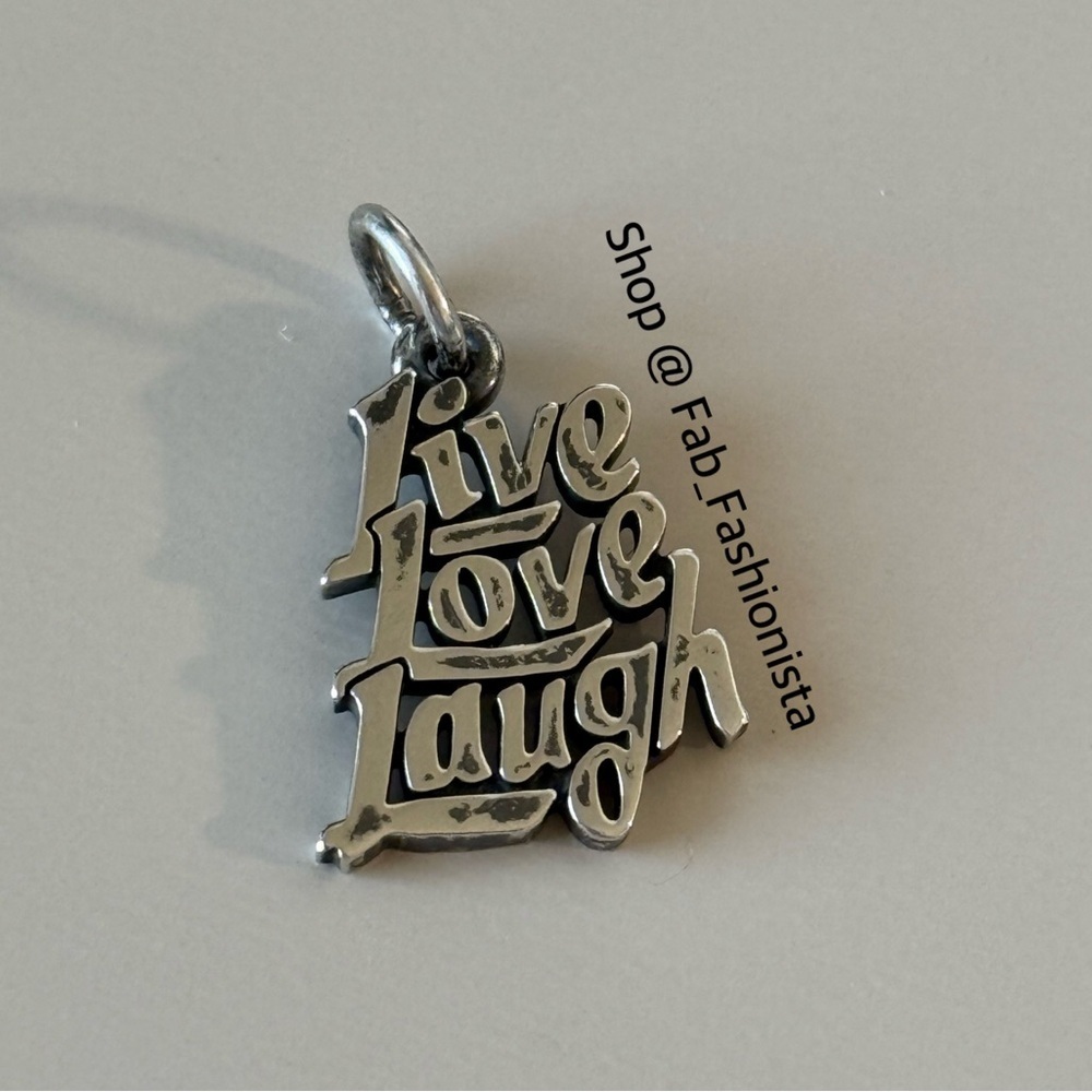 James Avery Live Live Laugh Charm Sterling Silver